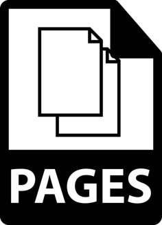 Pages File Format Symbol Sketch Style Svg Vector, Free Vectors File